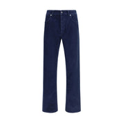 Stone Island Blue Cotton Straight-Leg Jeans