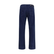 Stone Island Blue Cotton Straight-Leg Jeans