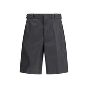 Prada Black Recycled Polyamide Bermuda Shorts