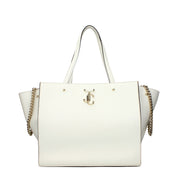 Jimmy Choo White Leather Shoulder Bag