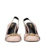 Versace Pink Leather High Heel Pumps