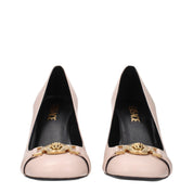 Versace Pink Leather High Heel Pumps