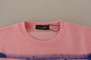 Philippe Model Pink Printed Long Sleeves Pullover Sweater