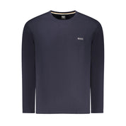 Hugo Boss Blue Cotton Men Sweater