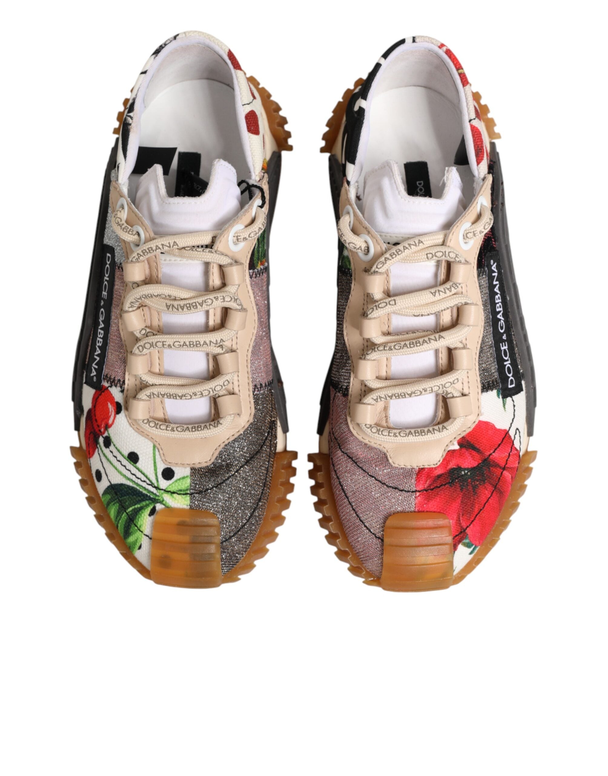Dolce & Gabbana Multicolor Logo Low Top NS1 Sneakers Shoes
