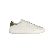 Tommy Hilfiger White Polyurethane Men Sneaker