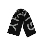 Givenchy Black Virgin Wool Scarf