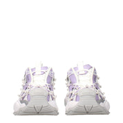 Versace White Fabric Chunky Sneakers