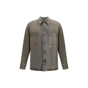Fendi Gray Denim Shirt