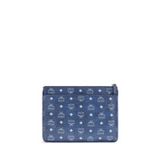 MCM Blue Polyethylene Clutch Bag