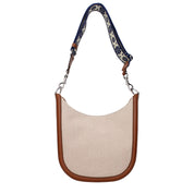 Valentino Garavani Beige Fabric Crossbody Bag