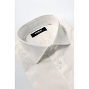 Baldinini Trend White Cotton Men's Shirt