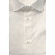 Baldinini Trend White Cotton Men's Shirt