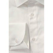 Baldinini Trend White Cotton Men's Shirt