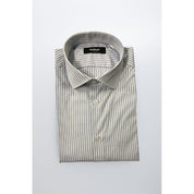 Baldinini Trend Light Blue Cotton Men Shirt