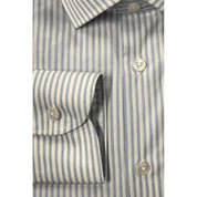 Baldinini Trend Light Blue Cotton Men Shirt