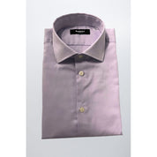 Baldinini Trend Purple Cotton Men Shirt