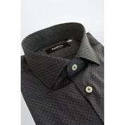 Baldinini Trend Gray Cotton Shirt