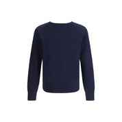 Ami Paris Blue Merino Wool Cardigan