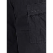 Balenciaga Black Cotton Cargo Pants