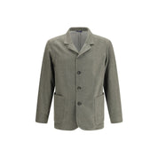Finamore Green Fleece Wool Coat