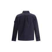 Stone Island Blue Cotton Dress Shirt