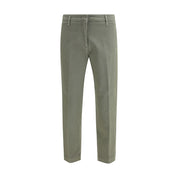 Cruna Green Cotton Casual Pants