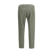 Cruna Green Cotton Casual Pants