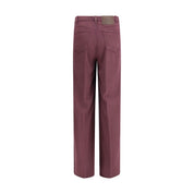 Cruna Purple Tencel Relaxed Fit Jeans