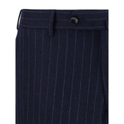 Gi Capri Blue Fleece Wool Two-Piece Suit