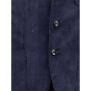Gi Capri Blue Cotton Two-Piece Suit