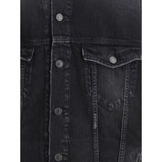 Balenciaga Black Cotton Denim Jacket