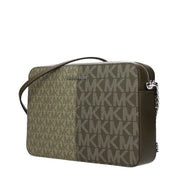 Michael Kors Green Fabric Crossbody Bag