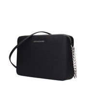 Michael Kors Black Leather Crossbody Bag