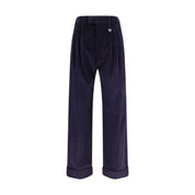 Burberry Blue Cotton Pants