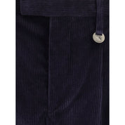 Burberry Blue Cotton Pants
