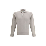 Brunello Cucinelli Beige Cashmere Polo Shirt