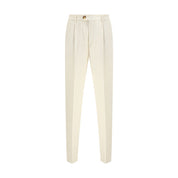 Brunello Cucinelli Cream Cotton Casual Pants