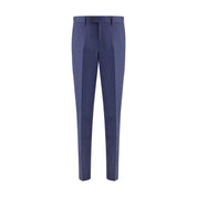 Brunello Cucinelli Blue Fleece Wool Pants