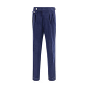 Brunello Cucinelli Blue Wool Casual Pants