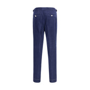 Brunello Cucinelli Blue Wool Casual Pants