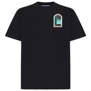 Casablanca Black Cotton T-Shirt