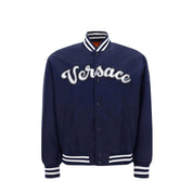 Versace Blue Nylon Bomber