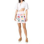 Stella McCartney Multicolor Cotton Mini Skirt