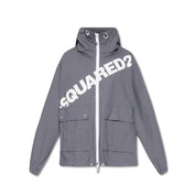 Dsquared² Gray Cotton Shell Jacket