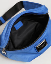 Dolce & Gabbana Blue Logo Plaque Nylon Waist Fanny Pack Men's Borse Bag
