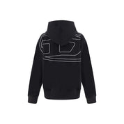 Diesel Black Elastane Sweatshirt