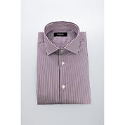Baldinini Trend Purple Cotton Men Shirt