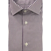 Baldinini Trend Purple Cotton Men Shirt