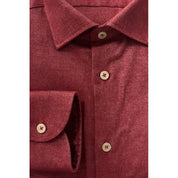 Baldinini Trend Red Cotton Men's Shirt